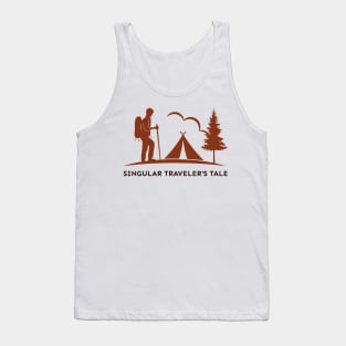 Singular Traveler's Life, Solo Traveling, Solo Adventure Tank Top